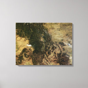 A relatively clear day canvas print