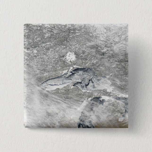 A relatively rare blanket of ice 2 inch square button (Front)