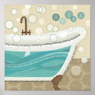 A Relaxing Bath Poster