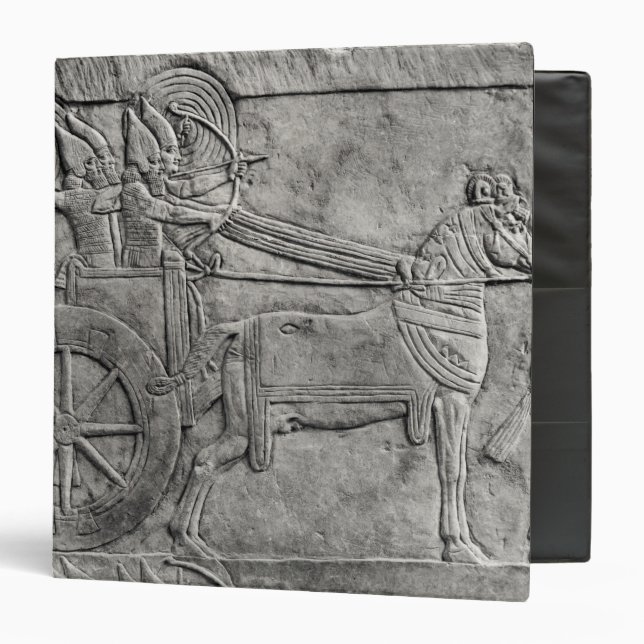 A relief depicting the Assyrian army in battle Binder (Front/Inside)