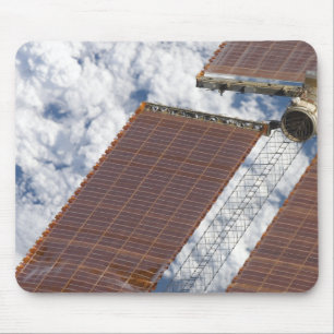 A repaired solar array mouse pad