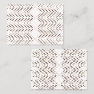 A repeating geometric pattern with diamond shapes  appointment card