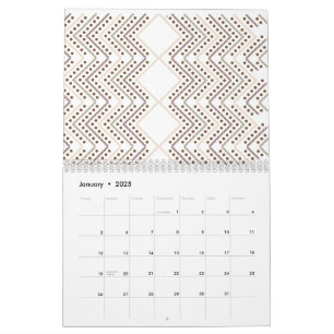 A repeating geometric pattern with diamond shapes  calendar
