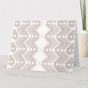A repeating geometric pattern with diamond shapes card