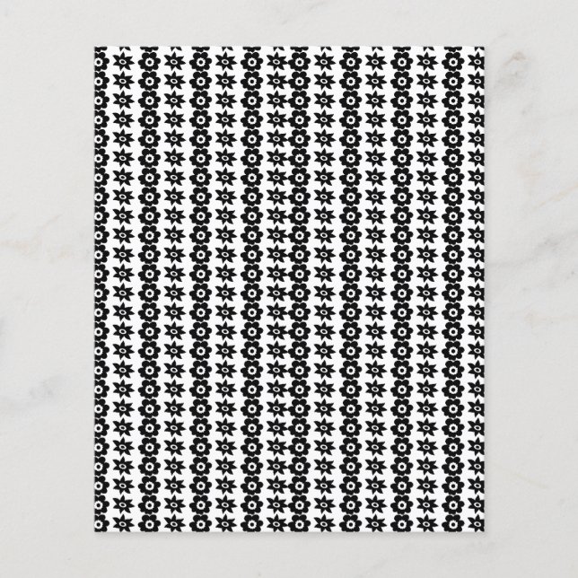 A repeating pattern of interconnected circles and  flyer (Front)