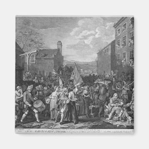 A Representation of the March of the Guards Magnet