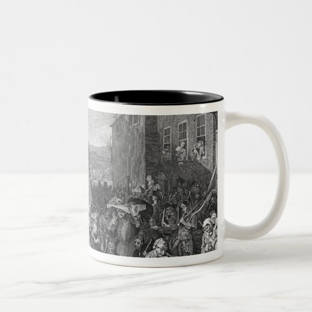 A Representation of the March of the Guards Two-Tone Coffee Mug (Right)