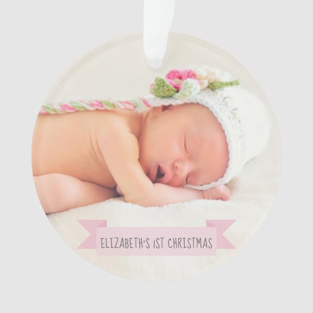 Ă?res vacances de photo de Noël de bébé élégantes (devant)