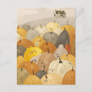 A researcher a sweet pumpkins postcard