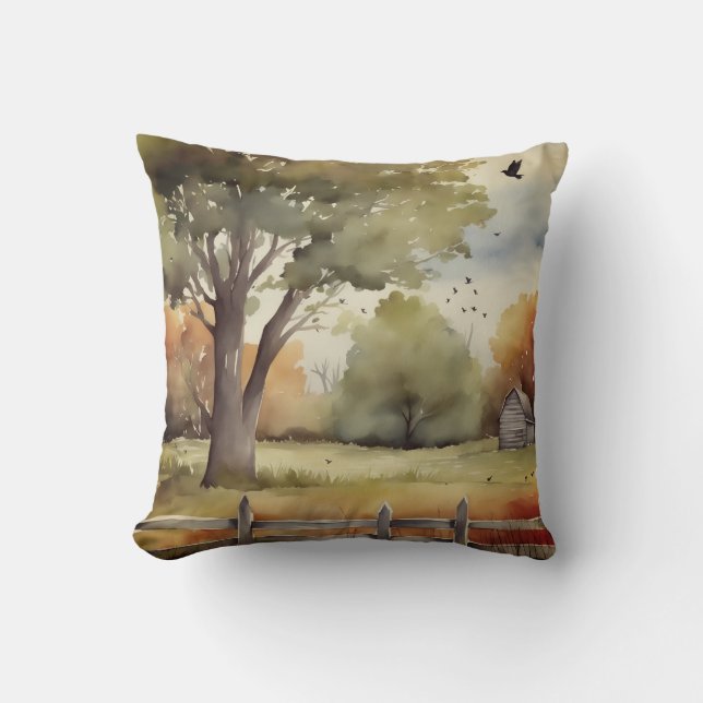 A Restful summ day Throw Pillow (Front)