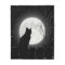 A resting Black cat and full moon, Fleece Blanket