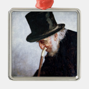 A Retired Sea Captain from Massachusetts, 1879 Metal Ornament