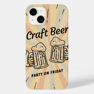 A retro craft bear Case-Mate iPhone 14 case