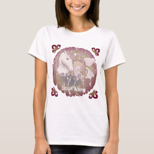 A Retro Fairy and Unicorn t-shirt