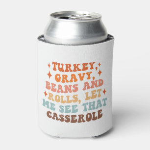 A Retro Thanksgiving Dinner Can Cooler