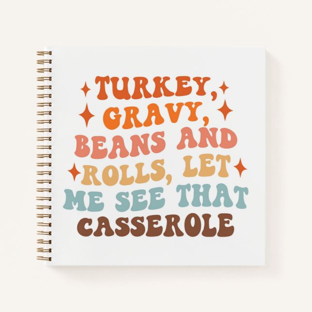 A Retro Thanksgiving Dinner Notebook (Front)