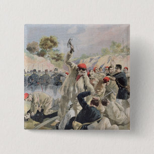 A Revolt of French Anarchists in Guyana 2 Inch Square Button