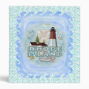 A Rhode Island Lighthouse 3 Ring Binder