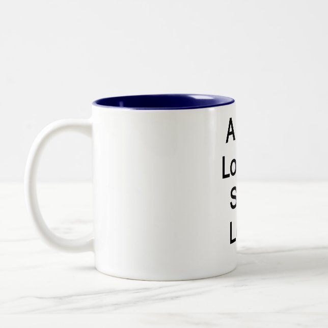 A rich loser is still a loser Two-Tone coffee mug (Left)