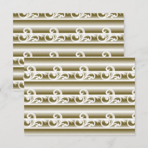 A richly coloured rug features a symmetrical geome thank you card