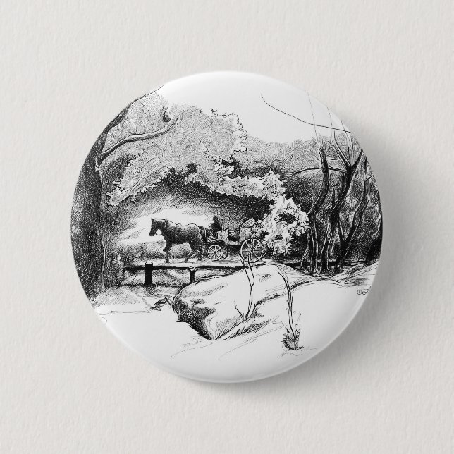 A Ride Through Central Park Button (Front)