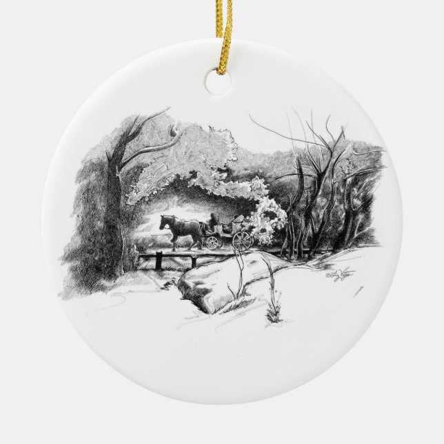 A Ride Through Central Park Ornament (Front)