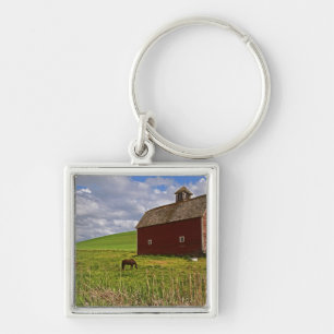 A ride through the farm country of Palouse 3 Keychain