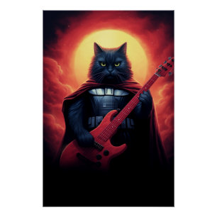 A Riff that Shakes the Cosmos   Galactic Cat Lord Poster