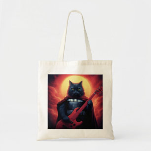 A Riff that Shakes the Cosmos   Galactic Cat Lord Tote Bag