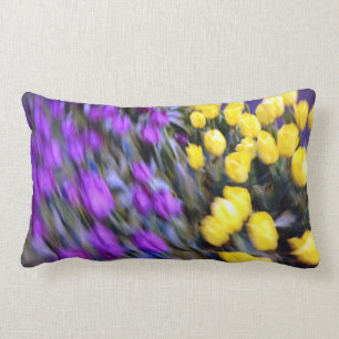 A Riot of Tulips in mid-town Manhattan Lumbar Pillow