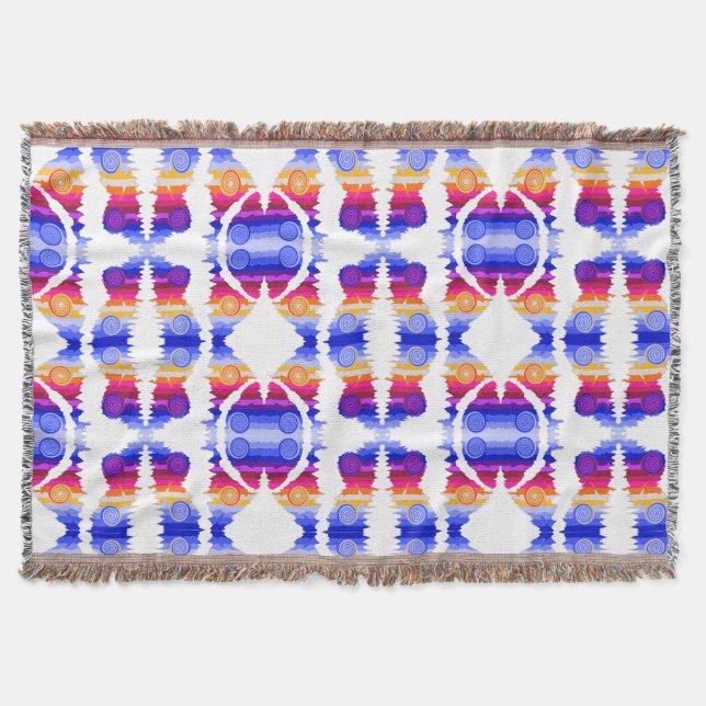 A Rip Through Abstract Throw Blanket (Front)
