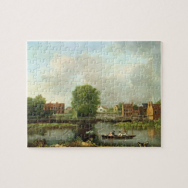 A River Landscape, possibly a View from the West E Jigsaw Puzzle (Horizontal)