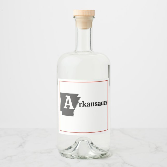 A rkansauce liquor bottle label (Front)