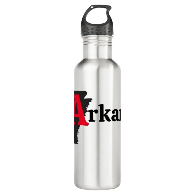 A rkansip Red Text 710 Ml Water Bottle (Front)
