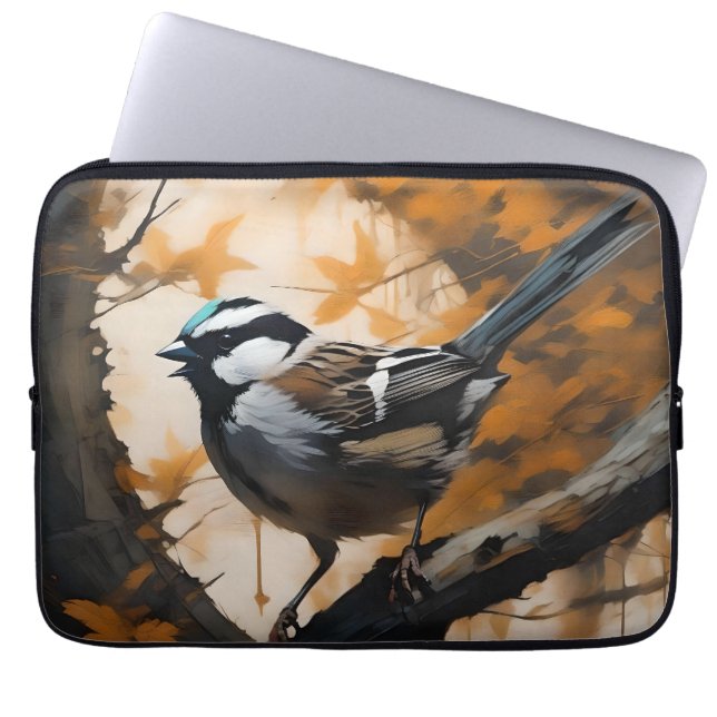 A Robin's Serenade in the Canopy, Laptop Sleeve (Front)