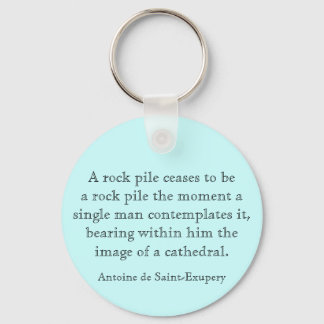 A rock pile keychain