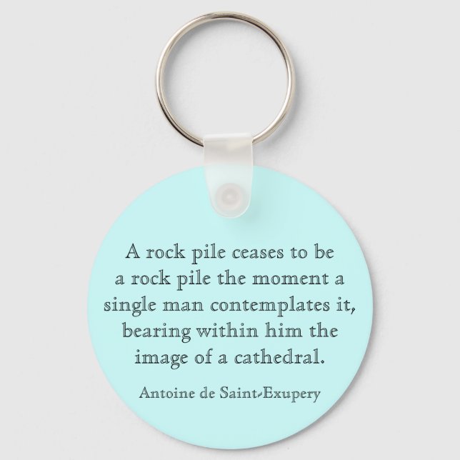 A rock pile keychain (Front)