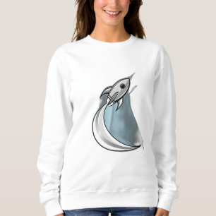A rocket launching, sweatshirt