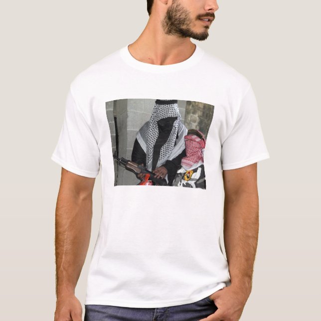 A role-playing enemy aggressor arms a dummy T-Shirt (Front)