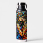A Romantic Embrace | Mosaic Women Ai Art Water Bottle<br><div class="desc">LGBT water bottle. A sweet romantic embrace with two women in a unique mosaic style. Ai art depicting true love.</div>