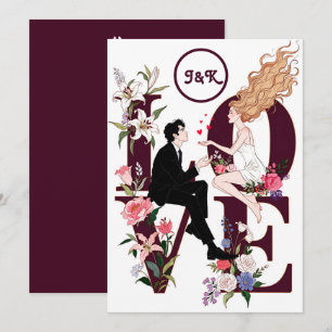 A romantic personalized Valentine’s Day Holiday Card