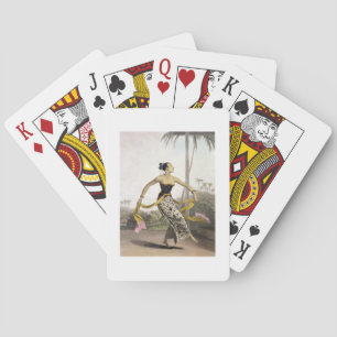 A Ronggeng or Dancing Girl, plate 21 from Vol. I o Playing Cards