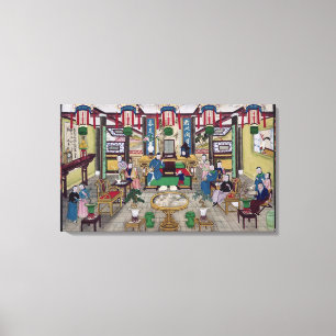 A Room in the House of Mr. Kong, a Peking Merchant Canvas Print