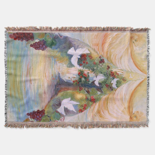 A Rose for His Bride by Sue Ann Jackson Throw Blanket (Front)