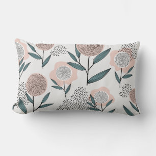 A rose lumbar pillow