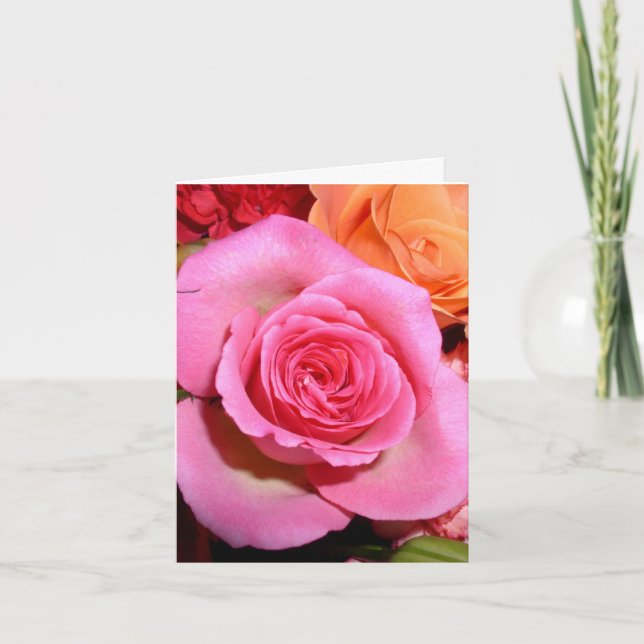 A Rose of Thanks! Thank You Card (Front)
