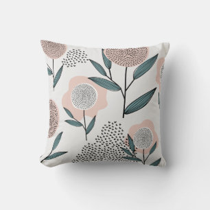 A rose throw pillow