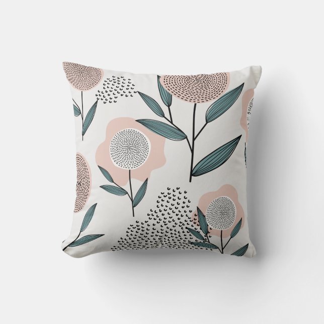 A rose throw pillow (Front)