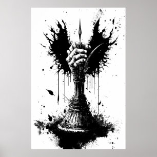 A Rotten Hand Holds A Legendary Sword Poster