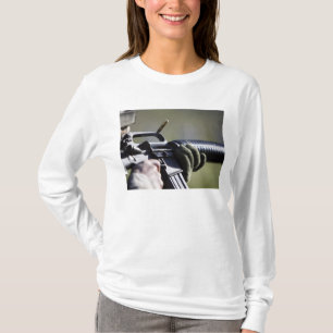 A round flies from the chamber of an M-16A2 T-Shirt